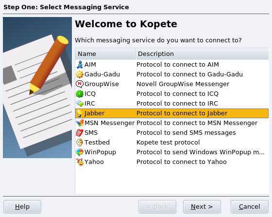 Messaging Service Selection