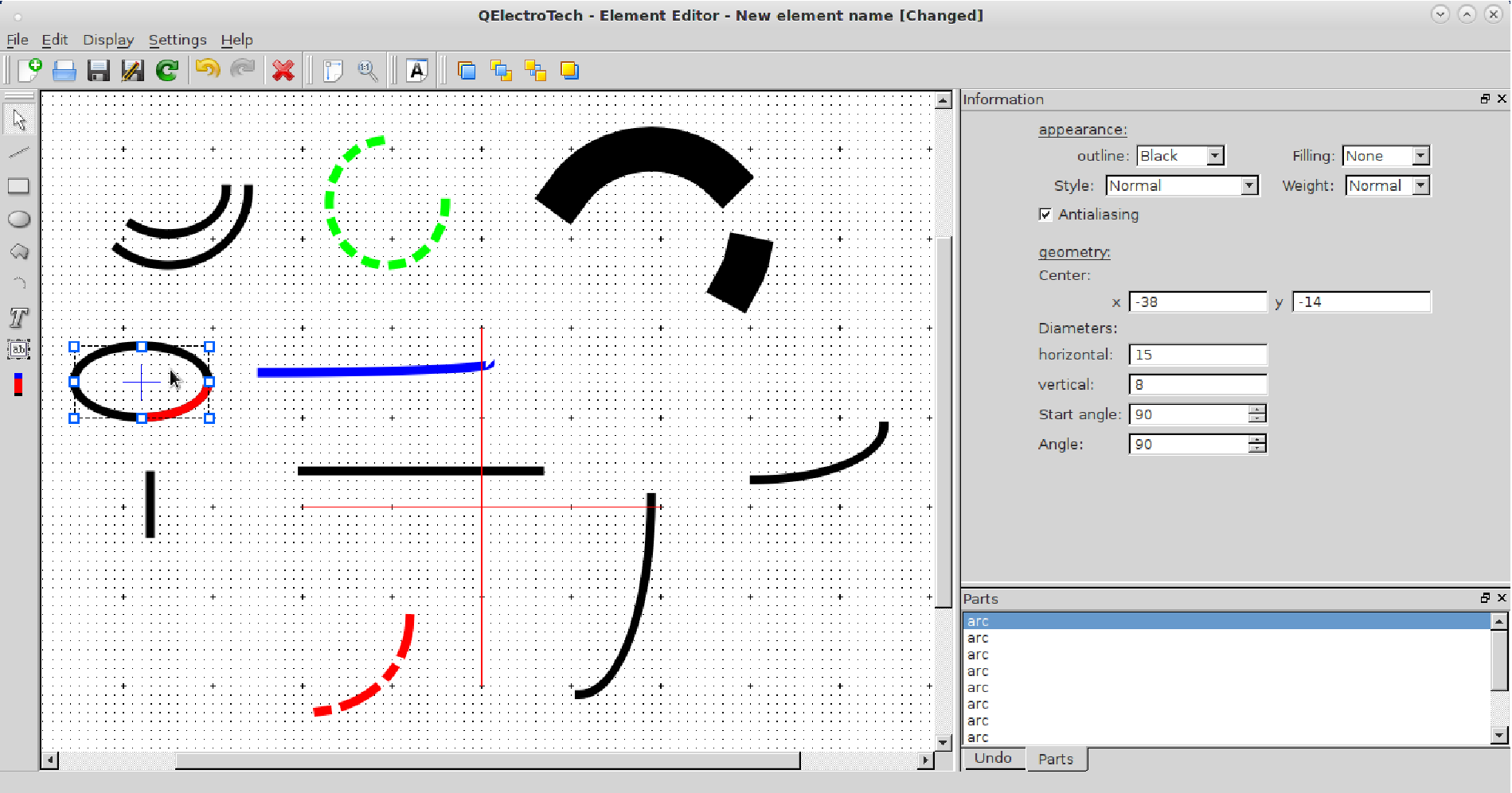 Polygon tool in QElectroTech