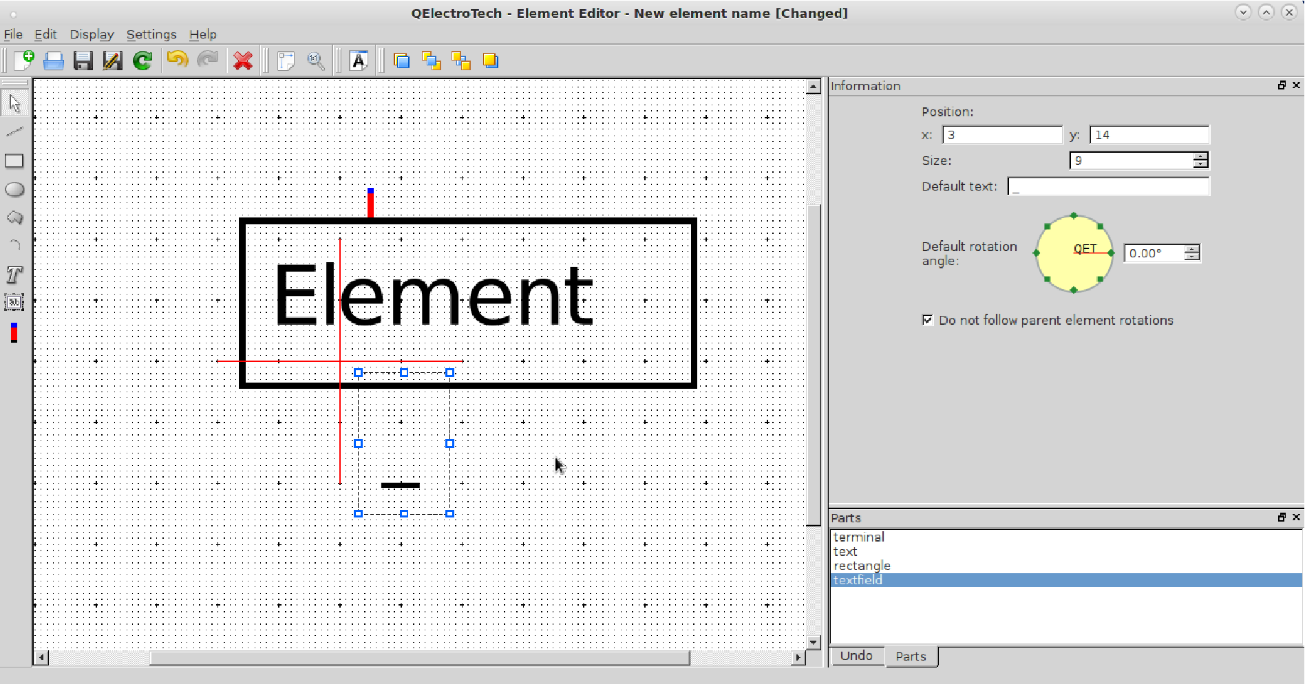 Polygon tool in QElectroTech