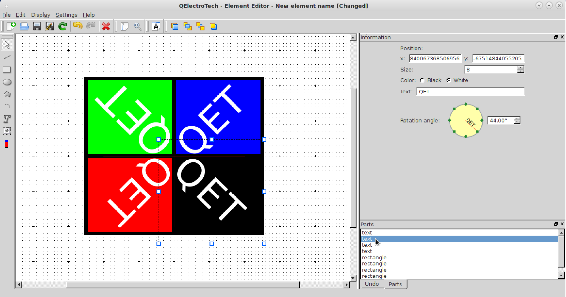 Polygon tool in QElectroTech